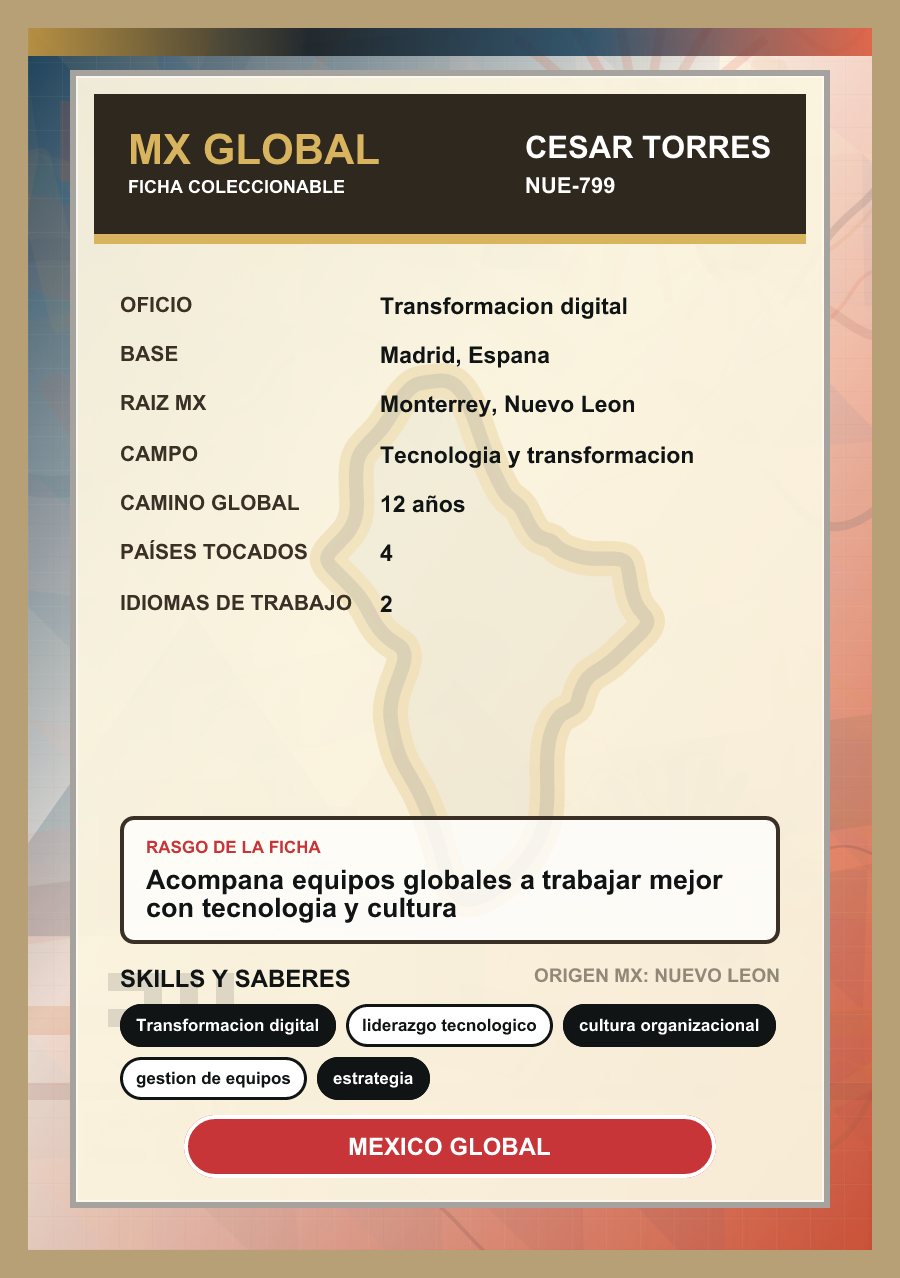 Reverso de la estampa de Cesar Torres