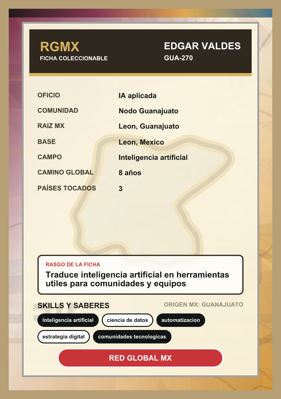 Reverso de la estampa de Edgar Valdes