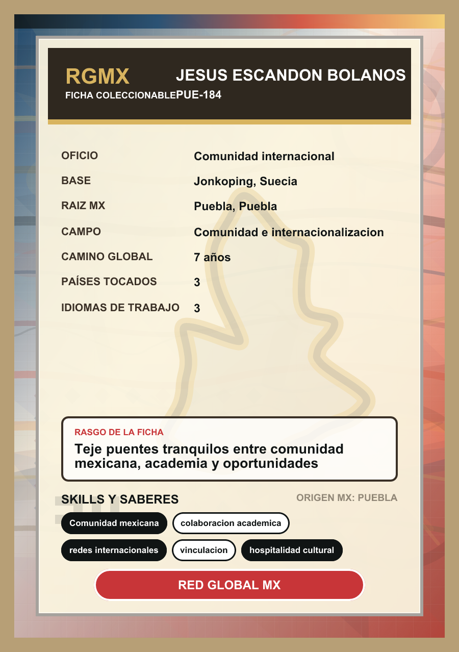 Reverso de la estampa de Jesus Escandon Bolanos