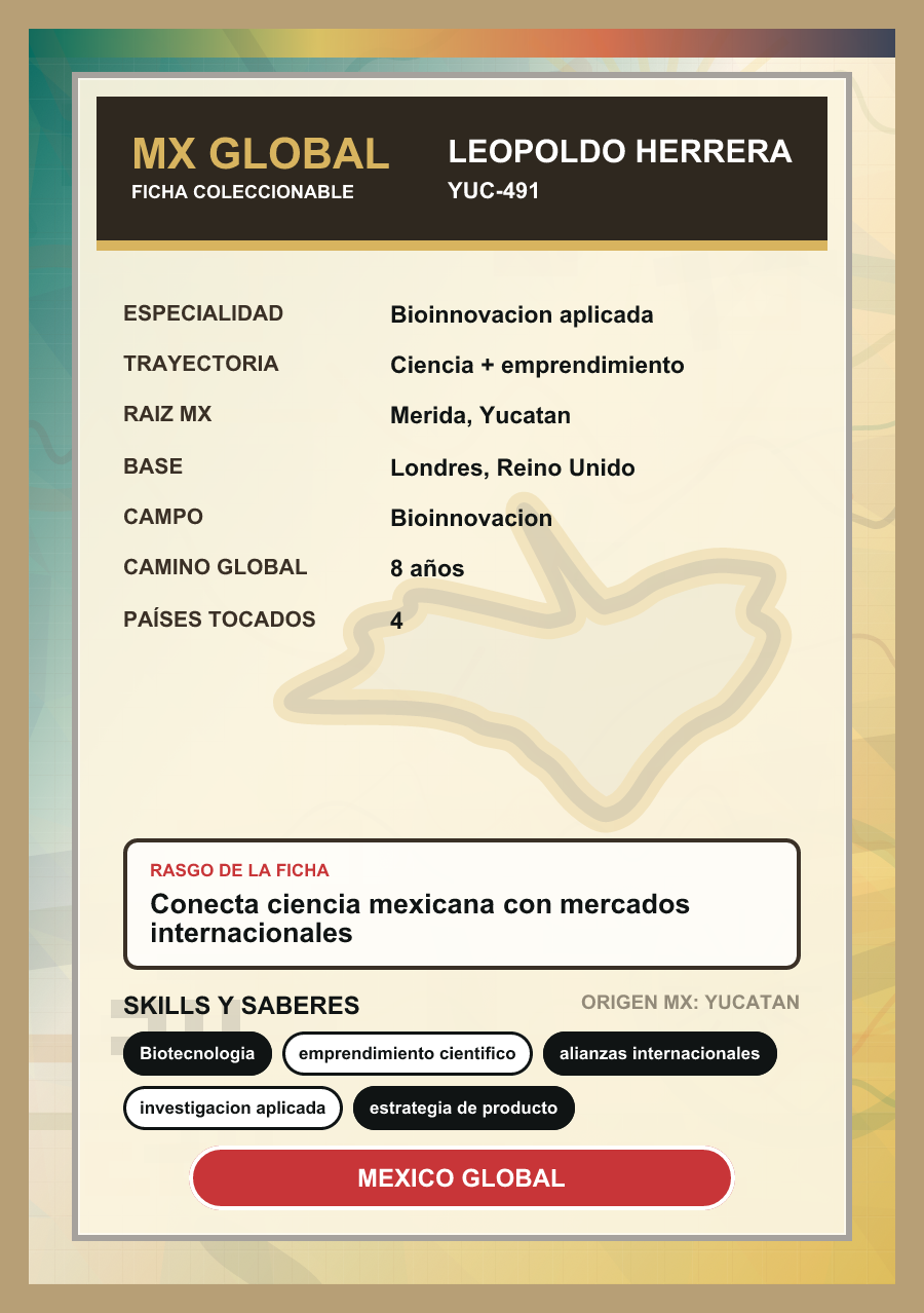 Reverso de la estampa de Leopoldo Herrera