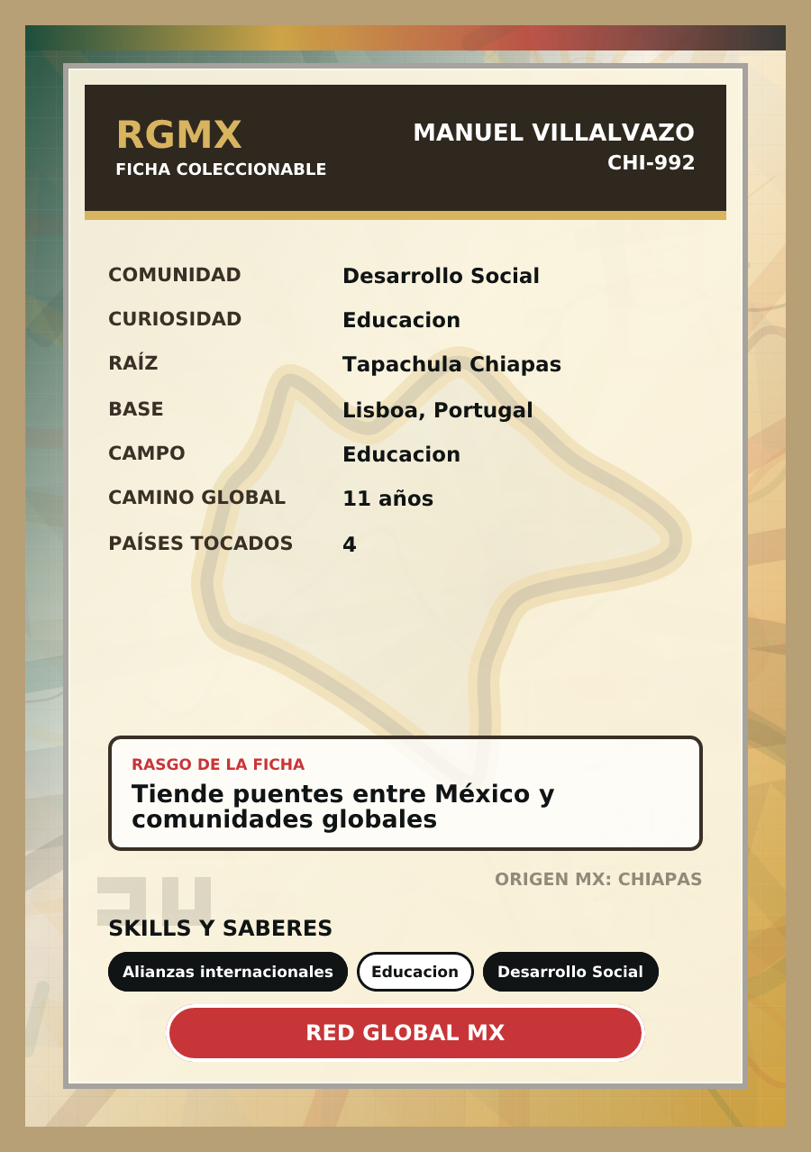 Reverso de ficha de Manuel Villalvazo Tejada